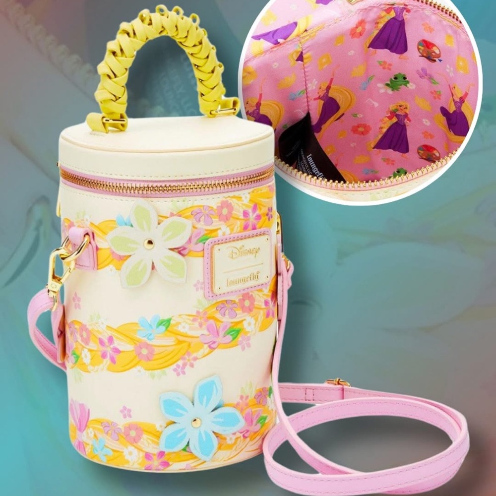 Loungefly Disney Tangled Rapunzel Golden Hair Crossbody Bag - BoxLunch Exclusive